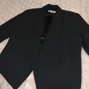 Blazer with asymmetrical front